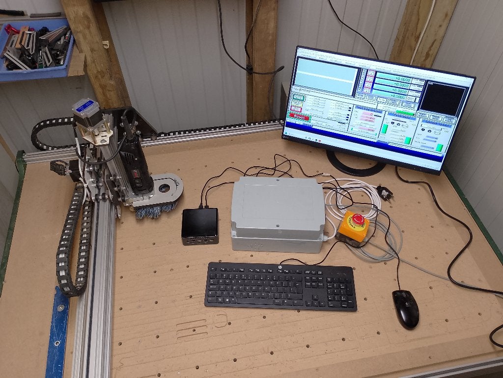 cnc portaalfrees freestafel 1200 x 800mm, Ophalen, Zo goed als nieuw, Elektrisch, Overige soorten