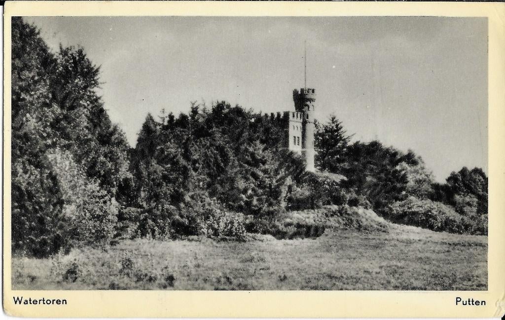 Putten, Watertoren, Oud Groevenbeek, toren, Verzenden, 1940 tot 1960, Gelopen, Gelderland