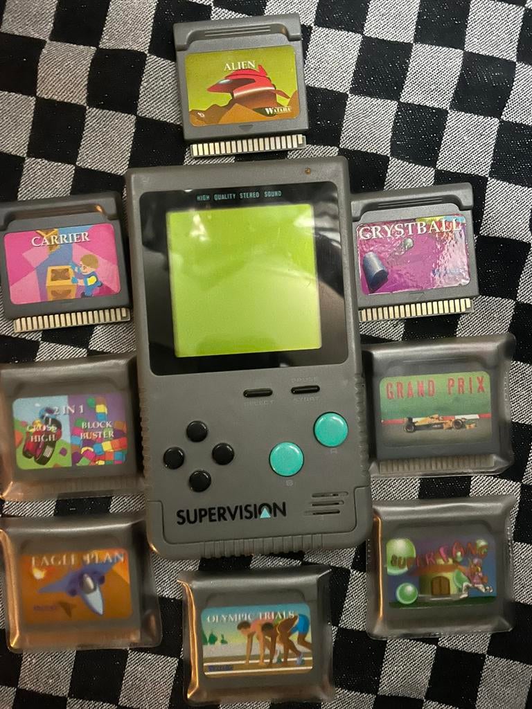 Supervision met 8 games, Spelcomputers en Games, Ophalen of Verzenden, Gebruikt