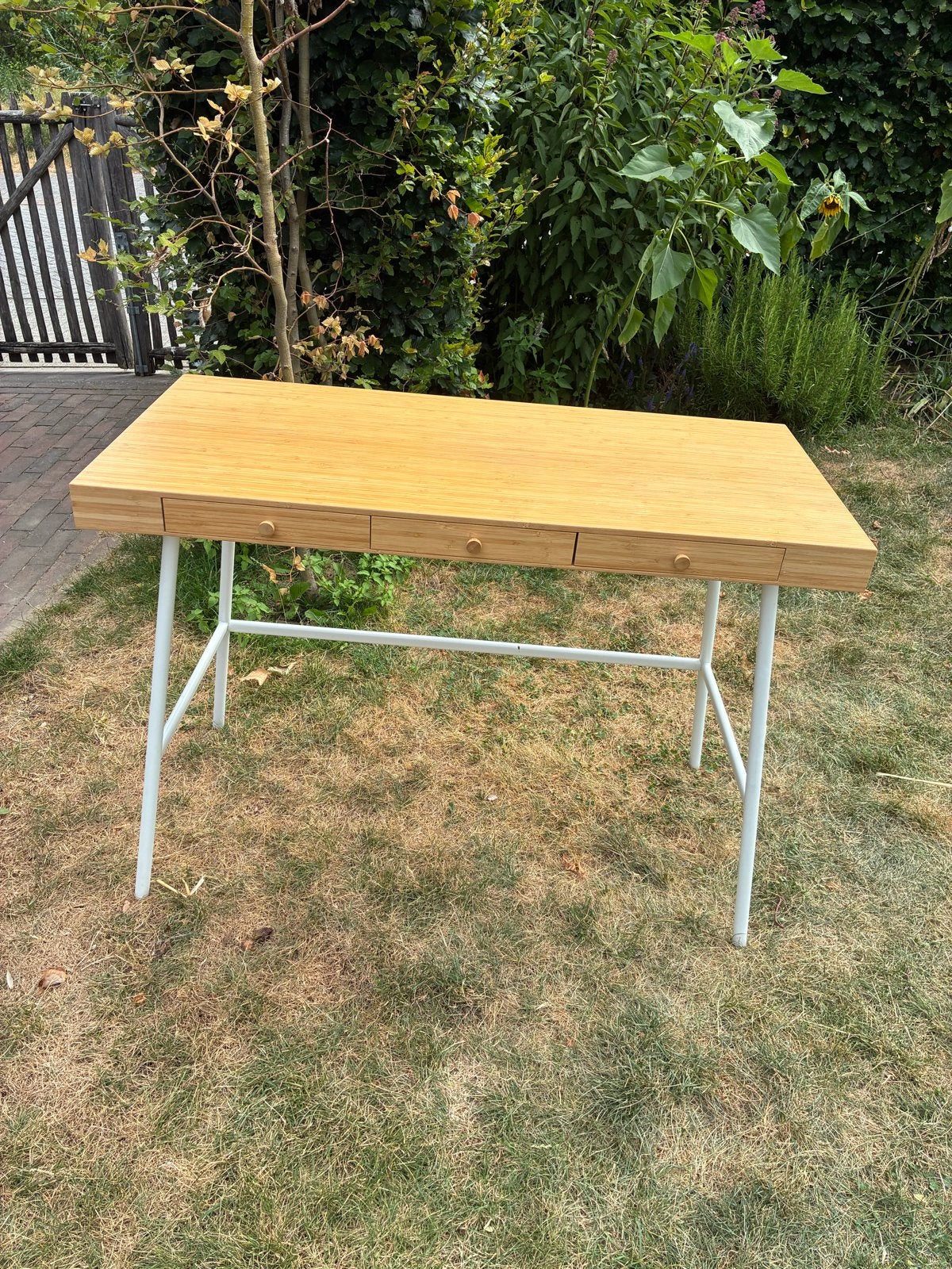 IKEA LILLÅSEN bureau 2 stuks, Huis en Inrichting, Ophalen, Gebruikt, Bruin, Overige merken