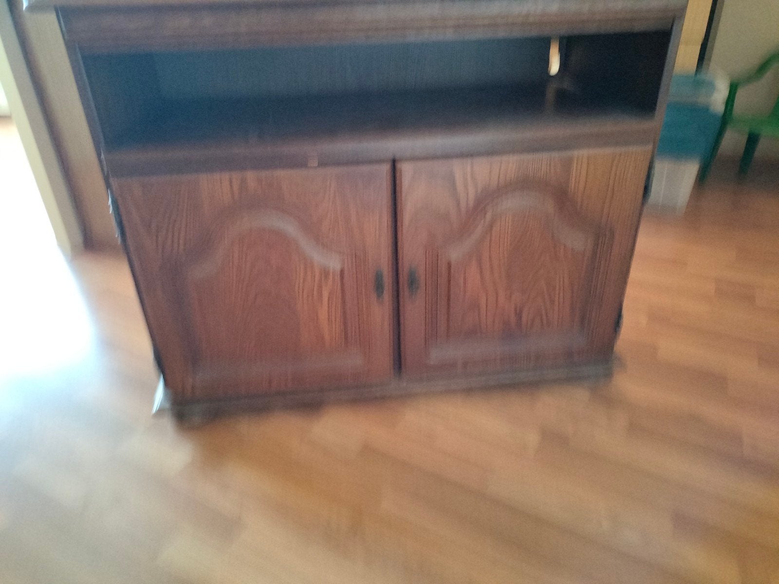 tv meubel, Ophalen, Gebruikt, Eikenhout, 50 tot 100 cm