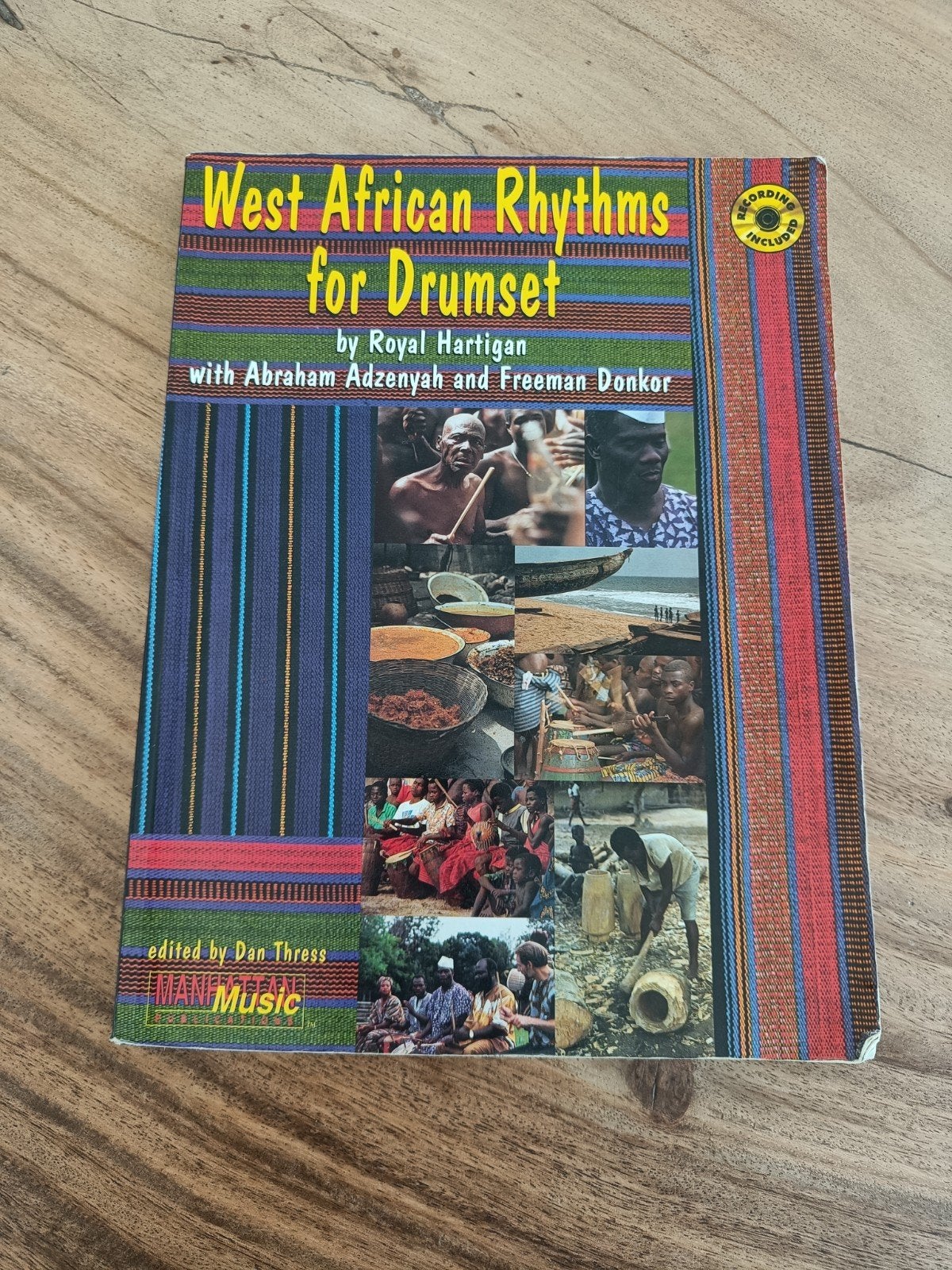 West African Rhythms for Drumset - Boek met CD, Muziek en Instrumenten, Bladmuziek, Gebruikt, Wereldmuziek, Drums of Percussie