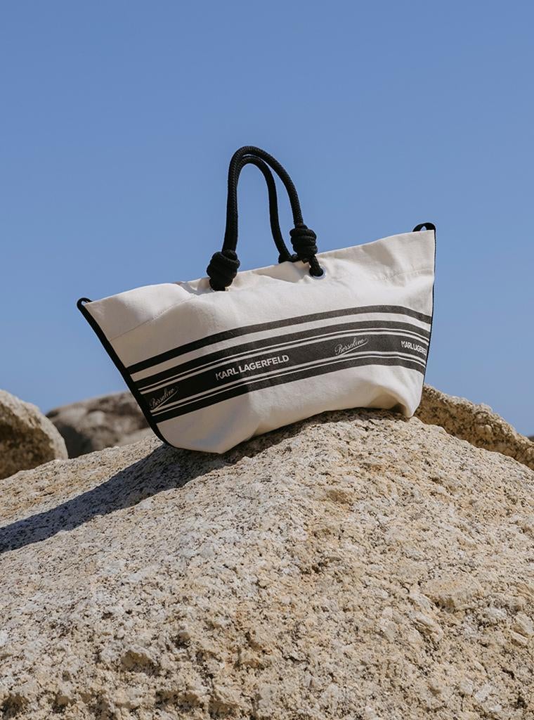 Borsalino x karl lagerfeld beach bag, Ophalen of Verzenden, Zo goed als nieuw, Overige kleuren, Shopper