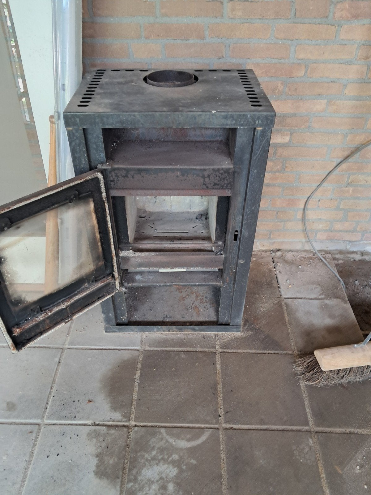 Houtkachel, Ophalen, Gebruikt, Vrijstaande haard, Houthaard