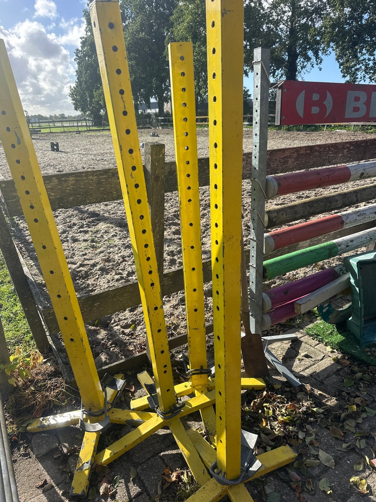 4 staanders springen hindernis hindernissen, Ophalen, Gebruikt, Eventing