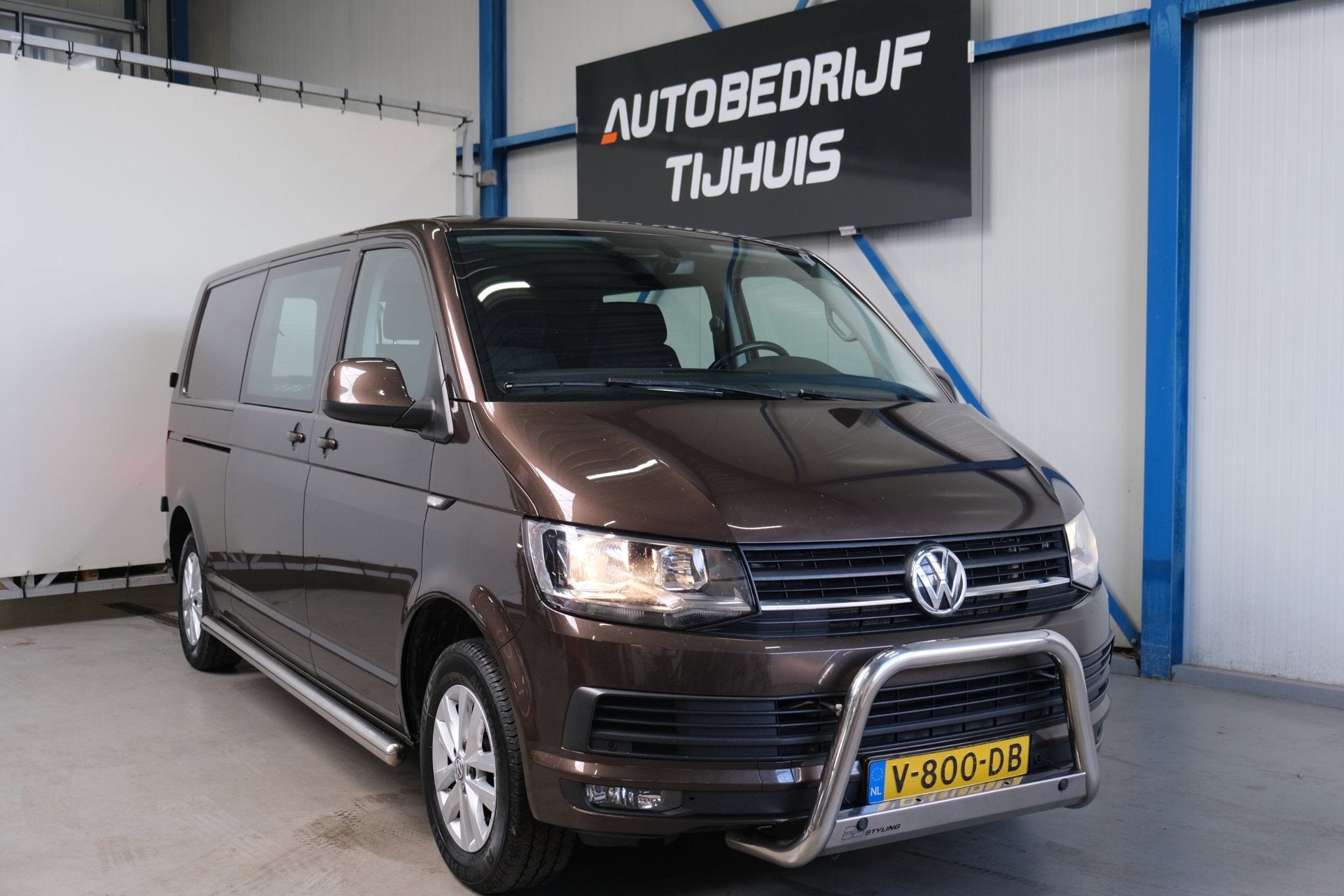 Volkswagen Transporter 2.0 TDI L2H1 DC Highline > Marge < >, Auto's, Gebruikt, Euro 6, 4 cilinders, Origineel Nederlands