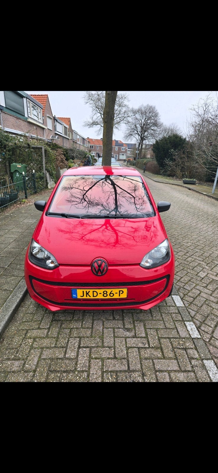 Volkswagen up! 1.0 44KW 2012 Rood 17 inch carplay, Voorwielaandrijving, Up!, 840 kg, 4 stoelen