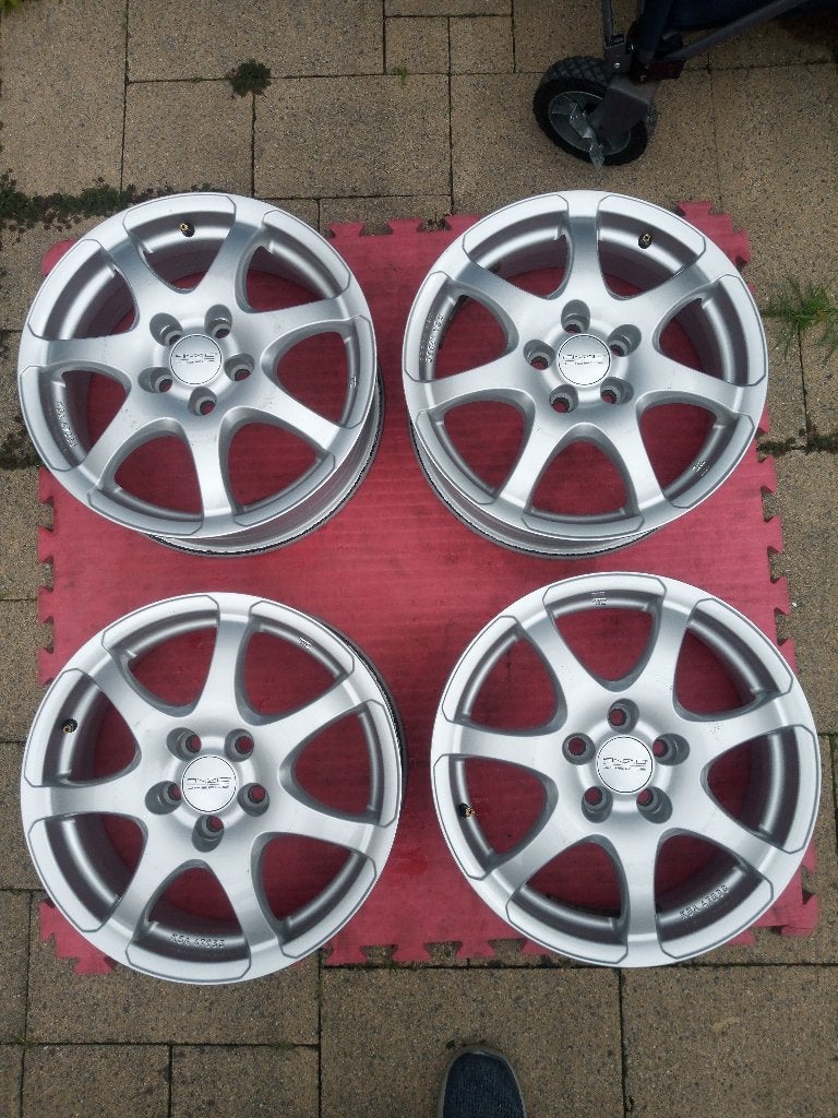 ANZIO 5X100 VELGEN 6J X 16'' H2 ET 38 Voor maar €65.-, Velg(en), 16 inch, 205 mm, Winterbanden