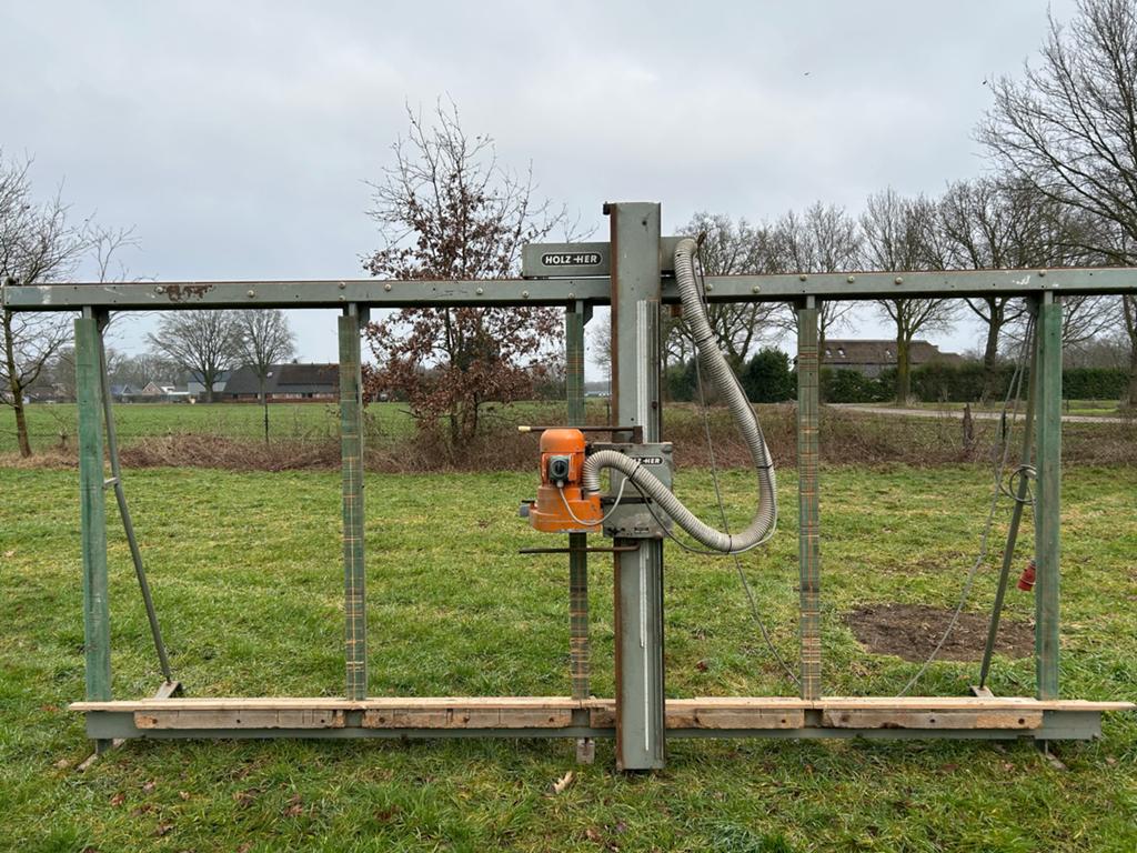 Holz-Her 1205 Verticale Wandzaag - Gebruikt, Ophalen of Verzenden, Gebruikt, 1200 watt of meer, 70 mm of meer