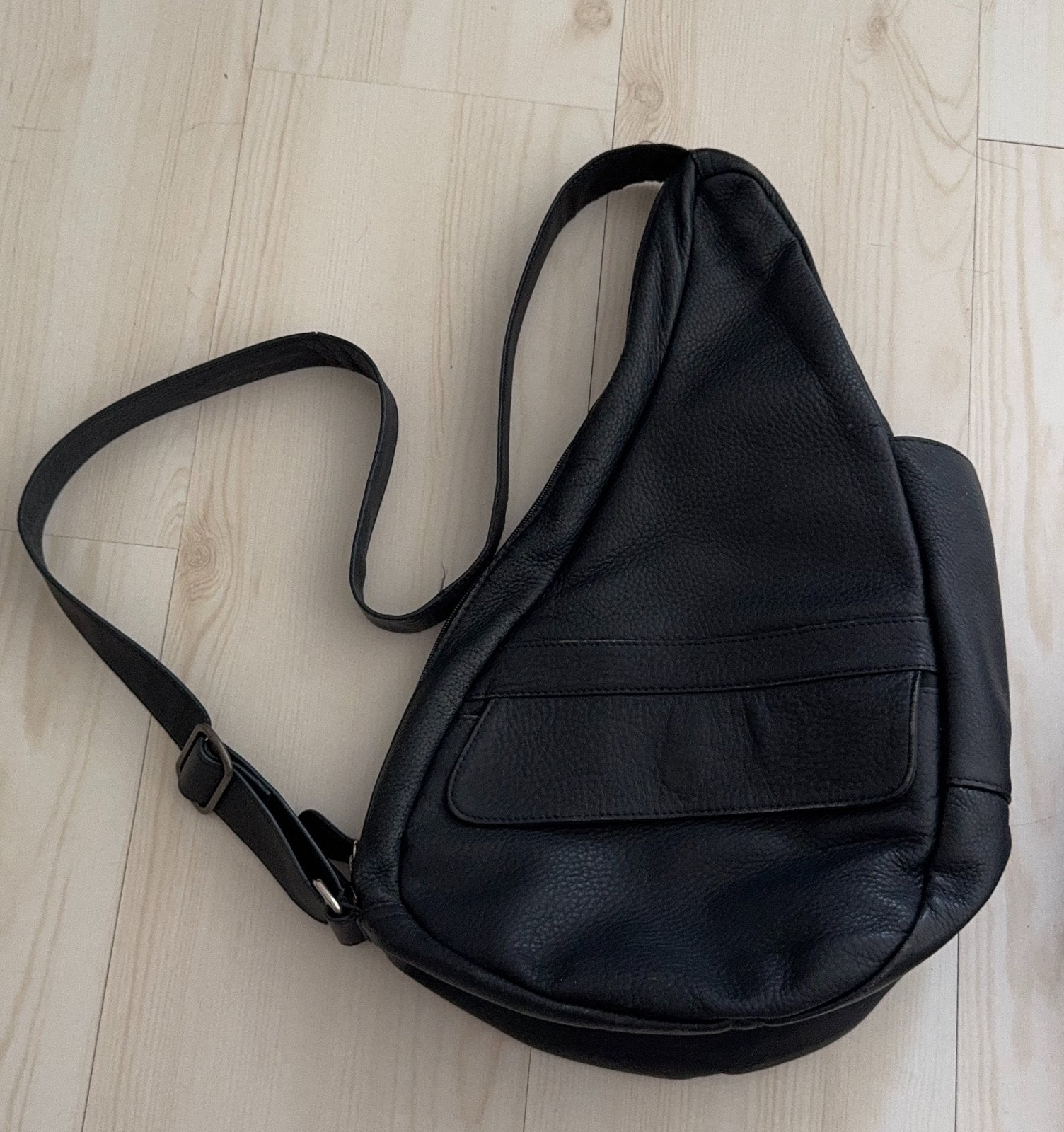 Healthy Back Bag Leather S, blauw leer, in nieuw staat, Overige merken, Zo goed als nieuw, Leer, Verzenden