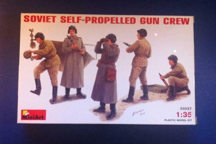 miniart 35037 Russian SPG crew 1/35, Hobby en Vrije tijd, Modelbouw | Figuren en Diorama's, Ophalen of Verzenden, Nieuw, 1:35 tot 1:50