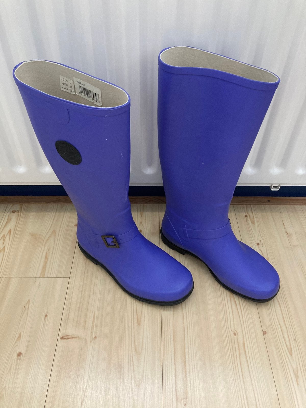 Paarse regenlaarzen mt 40, Ophalen of Verzenden, Zo goed als nieuw, Regenlaarzen, Dames