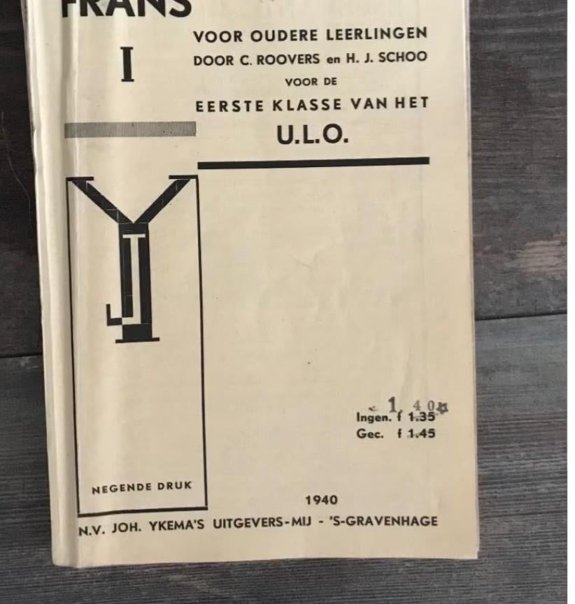 Frans voor Oudere Leerlingen van het U.L.O uit 1940, Antiek en Kunst, Ophalen of Verzenden
