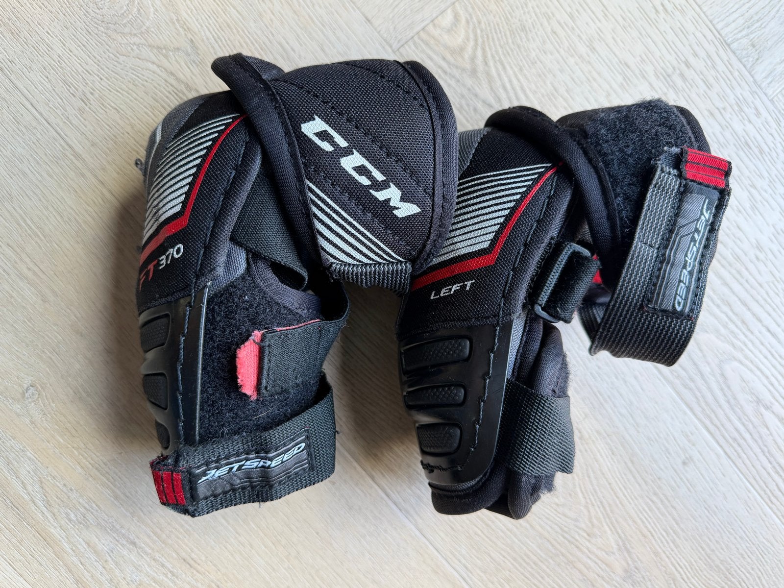 CCM Jetspeed FT370 elleboogbeschermers ijshockey JR, Ophalen of Verzenden, Gebruikt, Bescherming