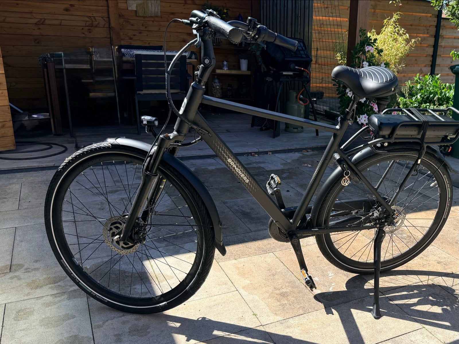 Brinckers Boston Elektrische Herenfiets - Z.G.A.N., Ophalen, Zo goed als nieuw, Brinckers, 50 km per accu of meer