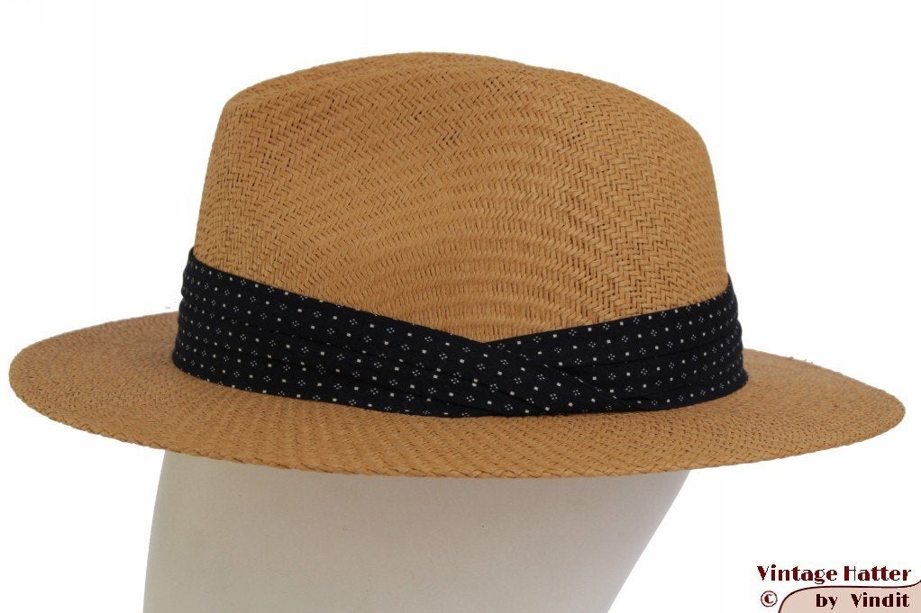 Gleufhoed panama stro beige bruin maten 58, 59 en 60 Nieuw, Kleding | Dames, Hoeden en Petten, Ophalen of Verzenden, Nieuw, 58 cm (L, 7¼ inch) of meer