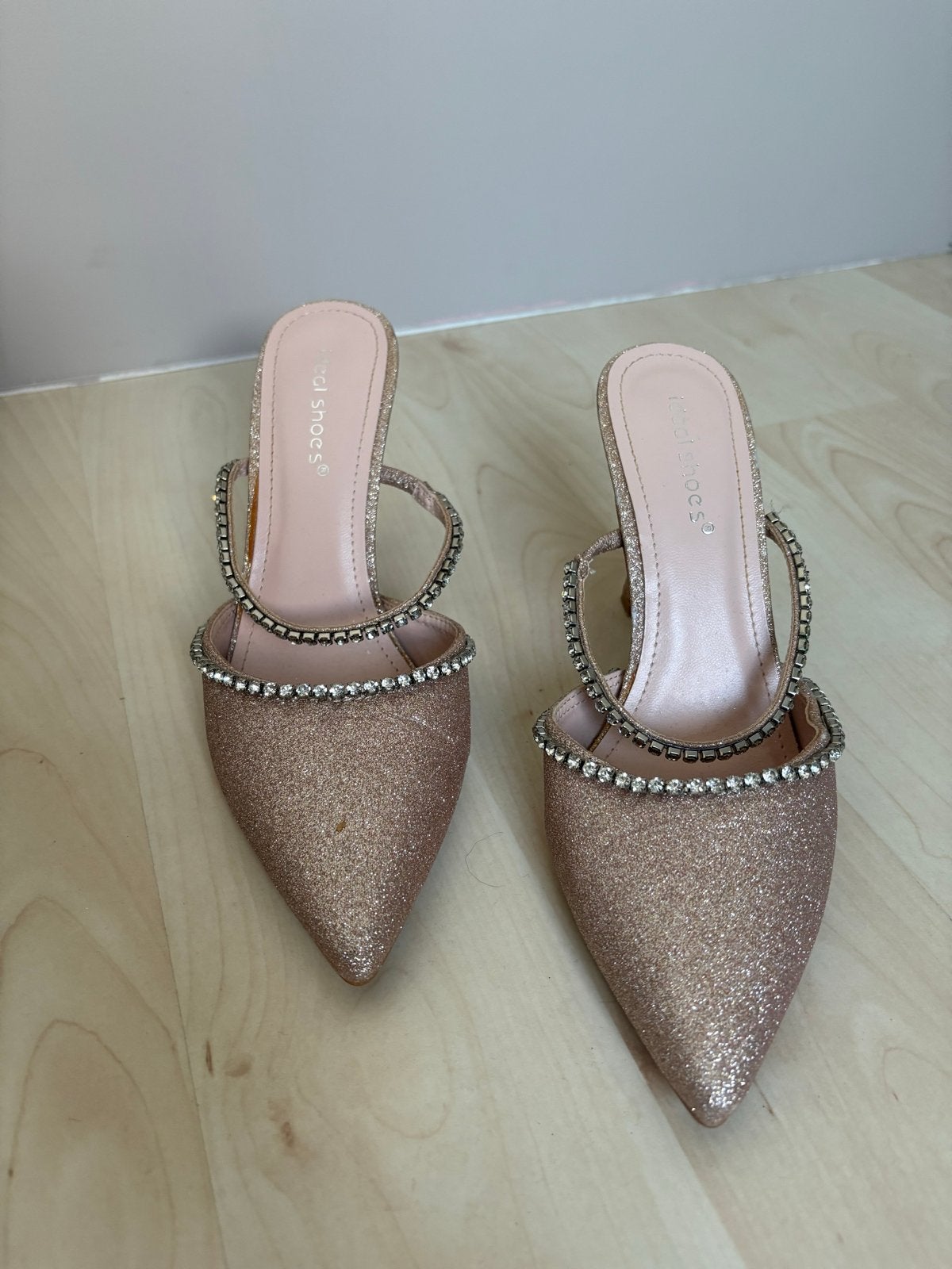Glitter Pumps met Strass Bandjes - Maat 37, Ophalen of Verzenden, Zo goed als nieuw, Overige kleuren, Pumps