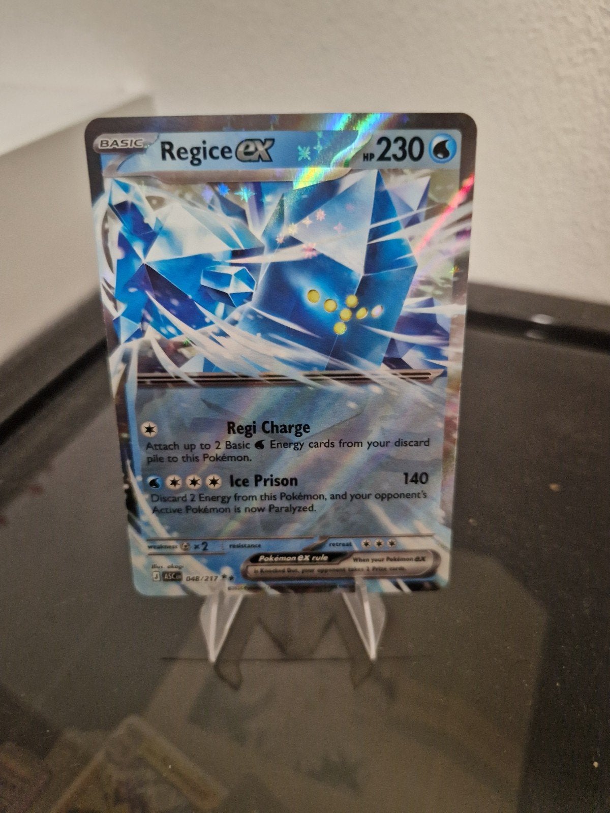 Regice ex 048/217, Ophalen of Verzenden, Zo goed als nieuw, Losse kaart, Foil