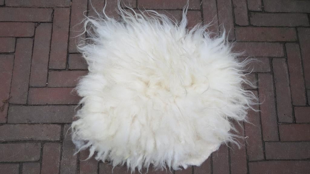 Vachtvilt, hand gevilt wollen stoel-"kussen", schoonebeker, 45 cm, Verzenden, Nieuw, Handgemaakt