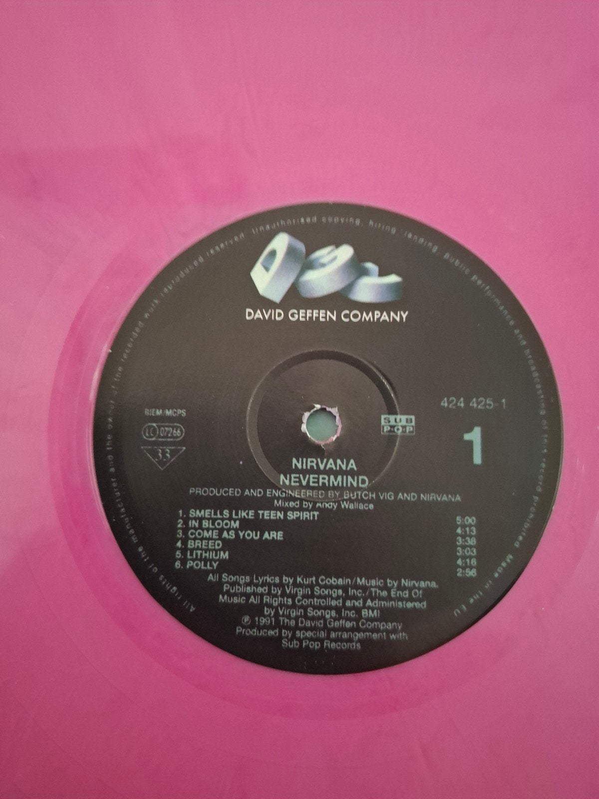 Nirvana - Nevermind [coloured vinyl], Ophalen of Verzenden, Zo goed als nieuw, 12 inch, Poprock