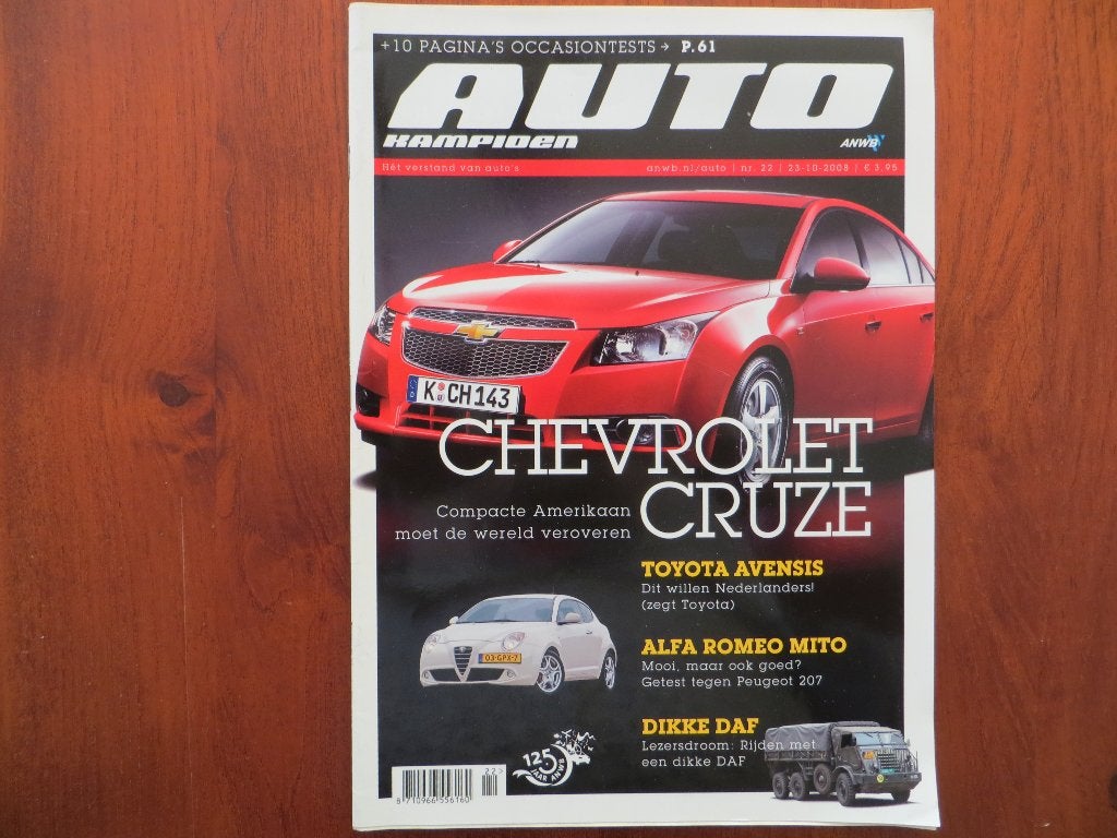 Autokampioen 22 2008 Chevrolet Cruze, Toyota Avensis, Mito, Ophalen of Verzenden, Nieuw, Chevrolet