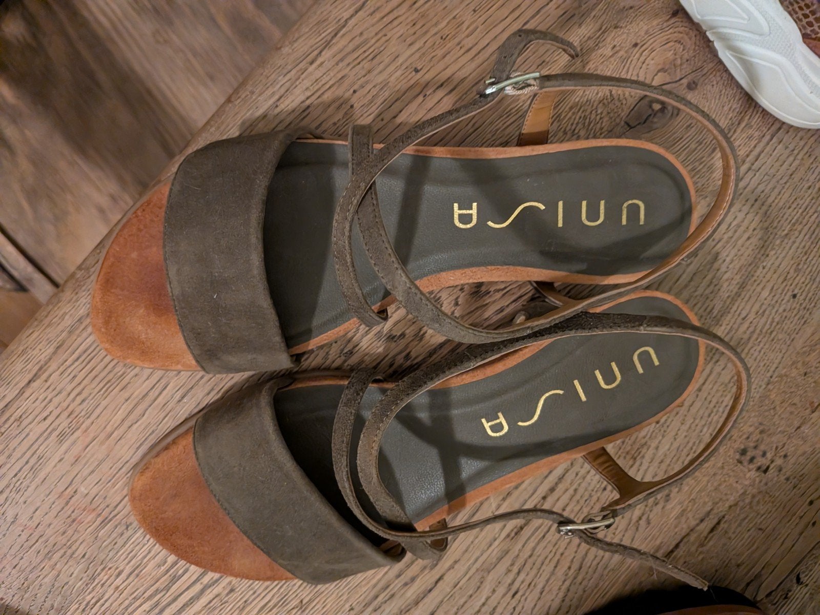 Unisa Sandalen Maat 38 Groen, Zo goed als nieuw, Unisa, Groen, Sandalen of Muiltjes