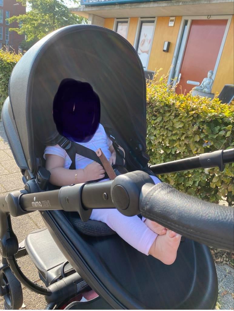 Mima Xari kinderwagen met voetenzak en regenhoes, Ophalen of Verzenden, Gebruikt, Kinderwagen, Overige merken