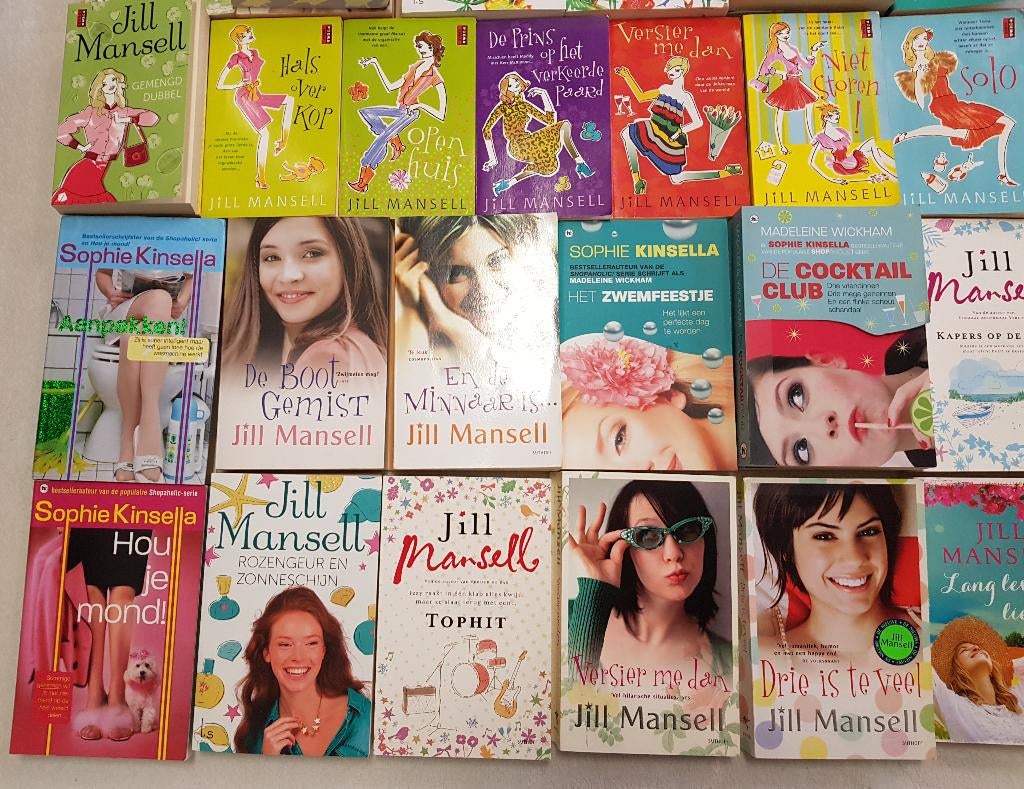 Héél véél Sophie Kinsella/ Jill Mansell boeken. 30 stuks!, Verzenden, Zo goed als nieuw, Sophie Kinsella