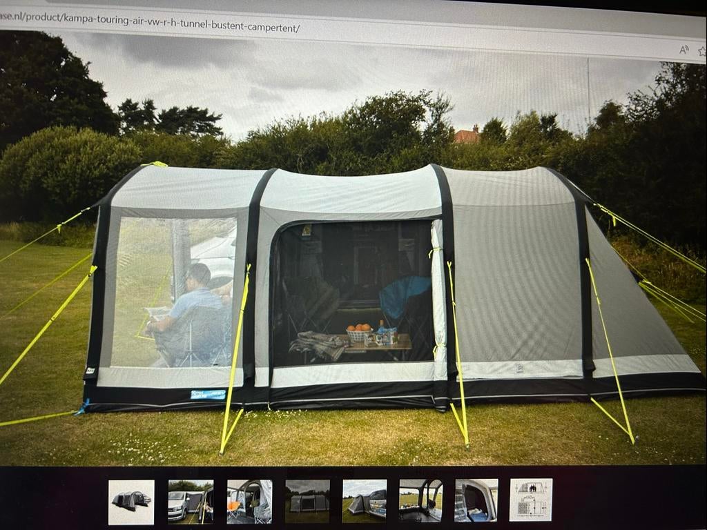 Kampa Travel Pod Touring Classic Air R/H- VW Bustent, Ophalen, Zo goed als nieuw, Tot en met 4
