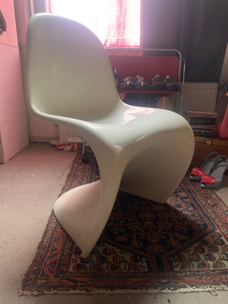 Originele vintage Panton stoel, Herman Miller, Ophalen, Gebruikt, Wit, Eén