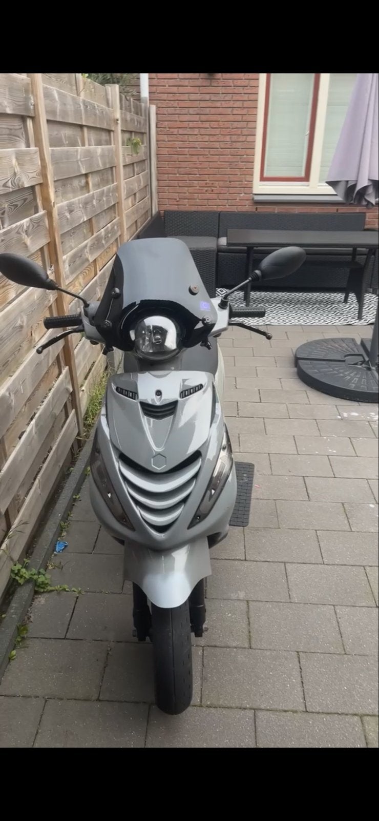 Piaggio Zip Scooter - Grijs, Gebruikt, Maximaal 45 km/u, Zip, Ophalen of Verzenden
