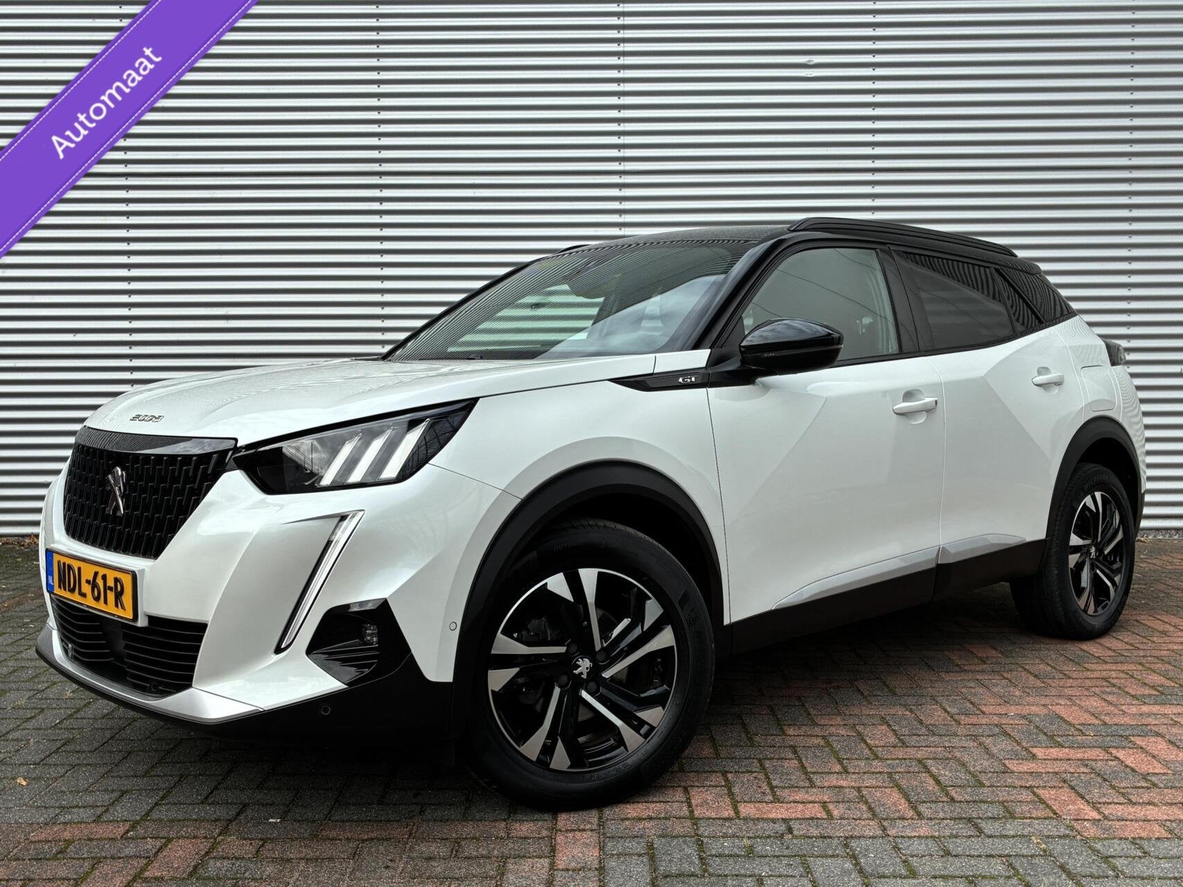 Peugeot 2008 1.2 PureTech GT Autom Carplay Led Camera Leer 2, Auto's, Gebruikt, Leder en Stof, Wit, Origineel Nederlands