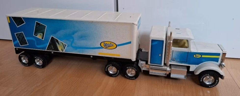 Nylint 345 Silver Knight Bandag Trans Europe 18-Wheeler Semi, Ophalen of Verzenden, Groter dan 1:32, Auto, Overige merken