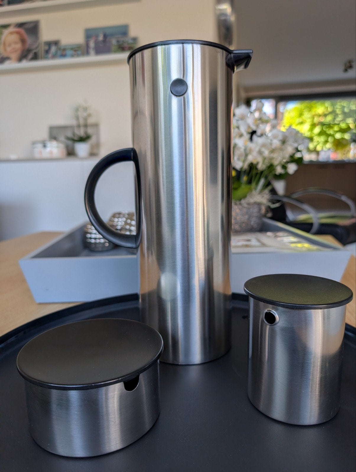 Stelton set met merk-leaflet, Overige typen, Ophalen of Verzenden, Gebruikt, Overige merken
