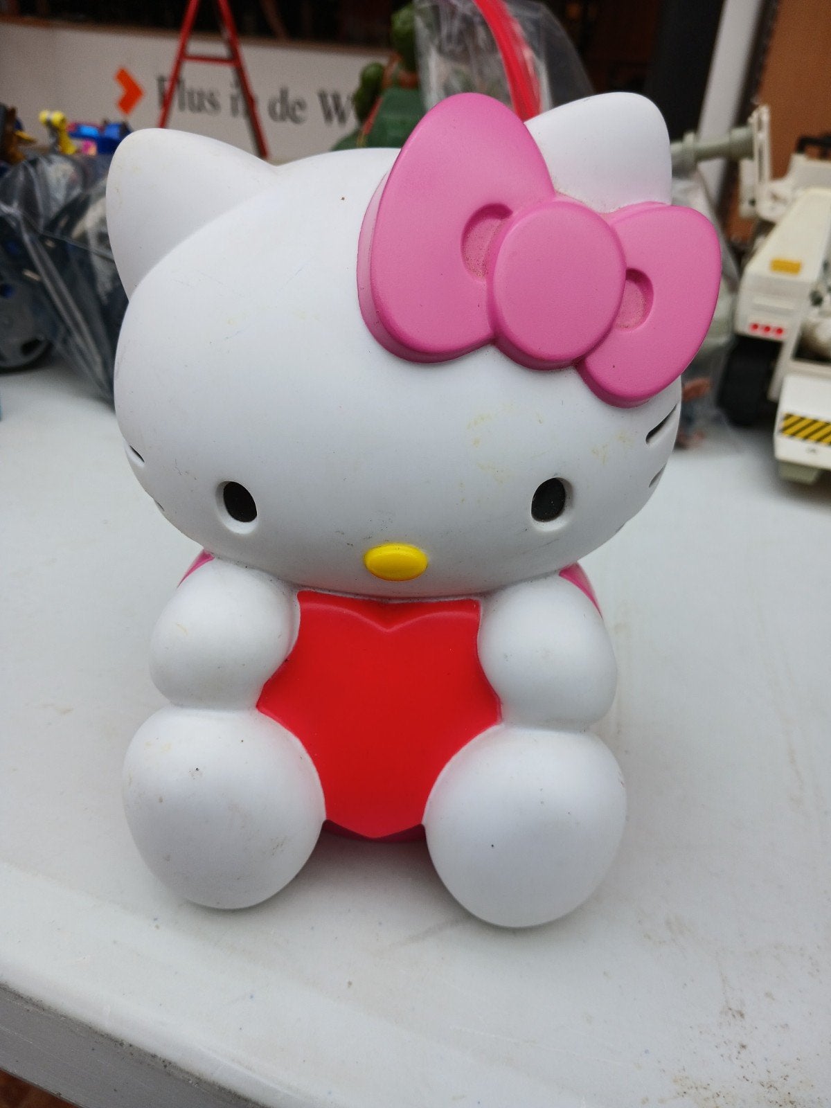 Hello Kitty spaarpot met roze strik, Ophalen of Verzenden, Gebruikt, Meisje