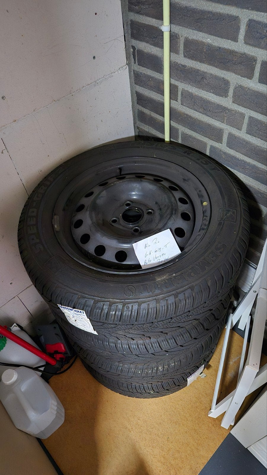 Winterbanden kia rio, Ophalen