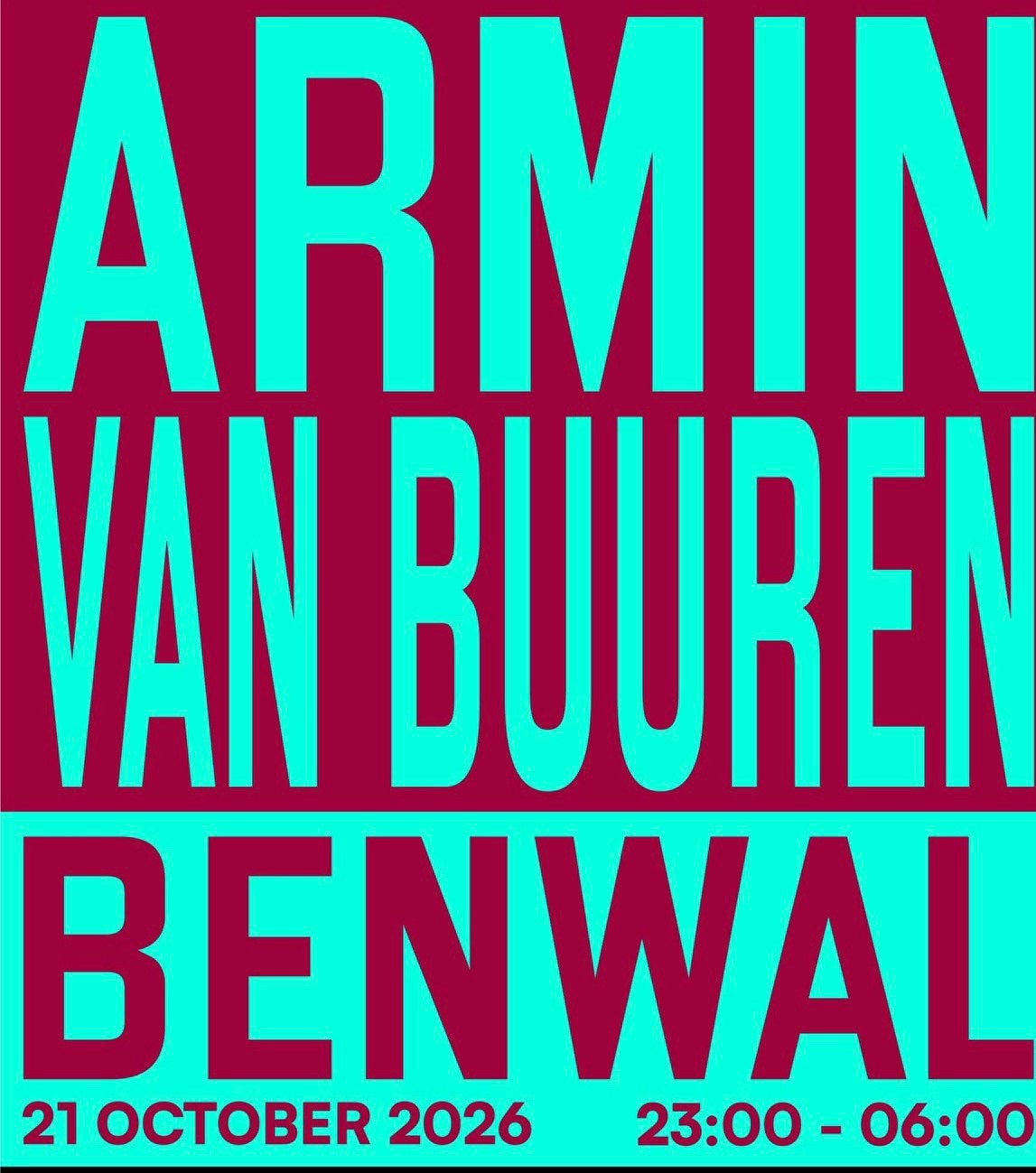 Gashouder present Armin van Buuren & Benwal ADE, Eén persoon