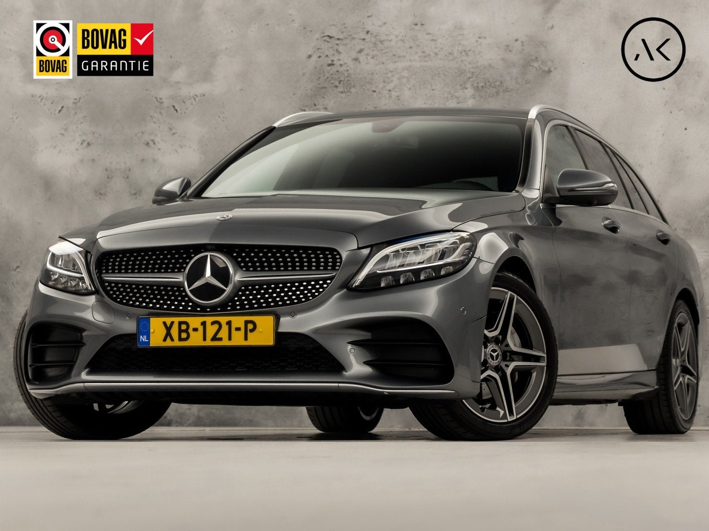 Mercedes-Benz C-Klasse 180 AMG Sport 156Pk Automaat (FACELIF, Automaat, 12 maanden, Leder en Stof, 84 €/maand