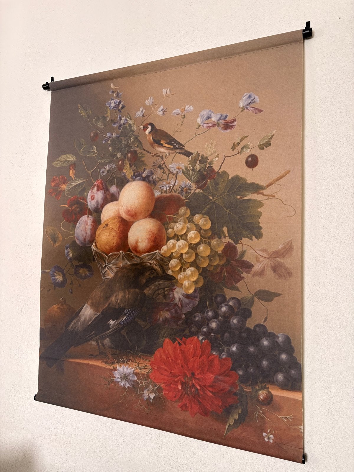 Wandkleed wanddecoratie kleed canvas stilleven  (117x147 cm), Ophalen of Verzenden, Zo goed als nieuw, 100 tot 125 cm, Print
