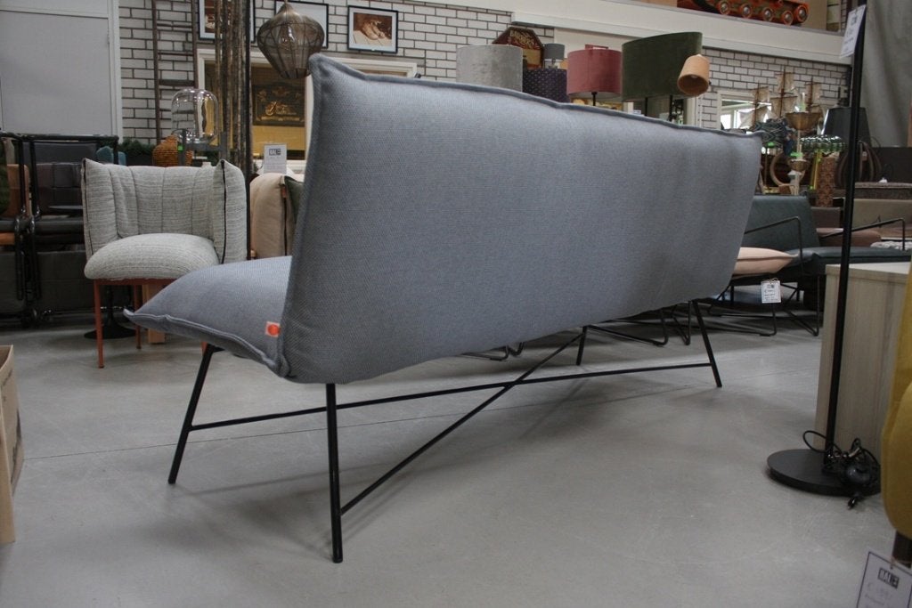 Luxe eetkamerbank eetbank VIDAR Jess Design metaal stof