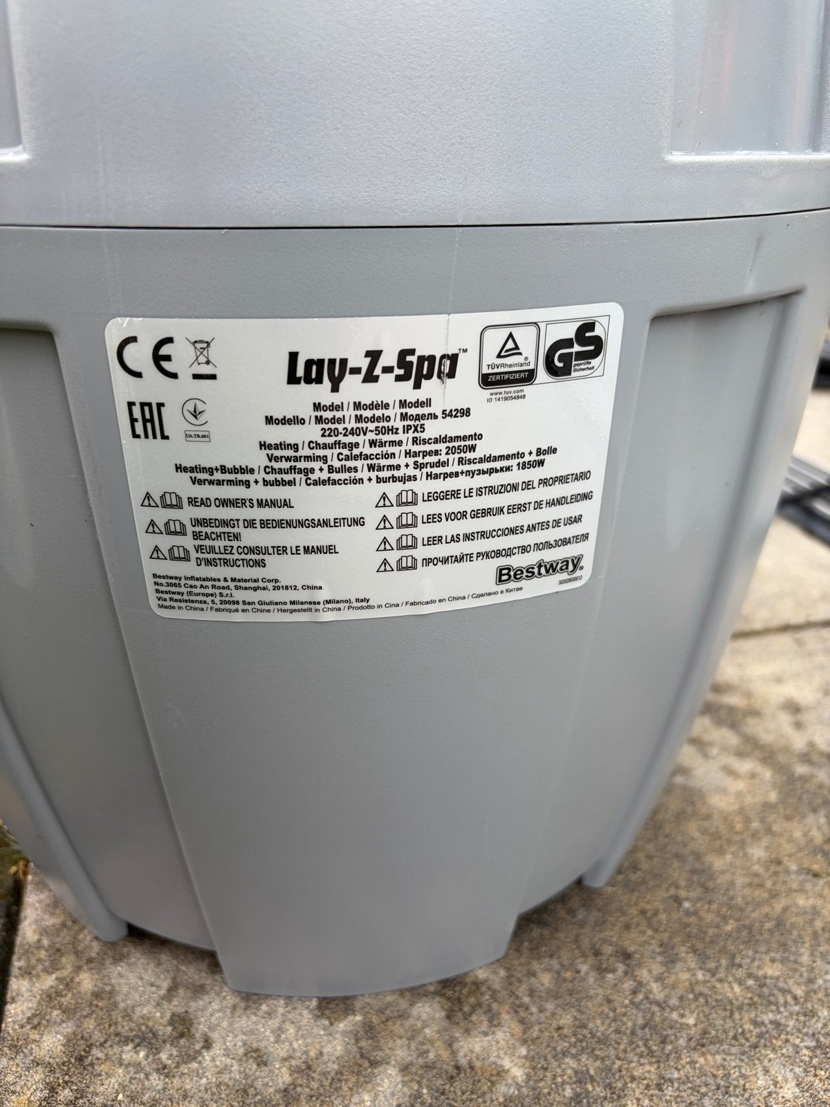 Bestway Lay Z Spa Jacuzzi Pomp 54298, Ophalen of Verzenden, Gebruikt, Pomp, Opblaasbaar