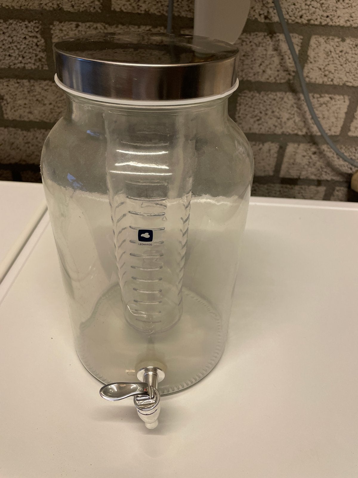 Leonardo Limito Drankdispenser 5,5L met tapkraan, Ophalen, Zo goed als nieuw, Overige merken, Glas