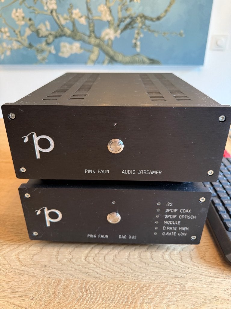Pink Faun Set - Audio streamer, Audio, Tv en Foto, Ophalen, Zo goed als nieuw, Audio