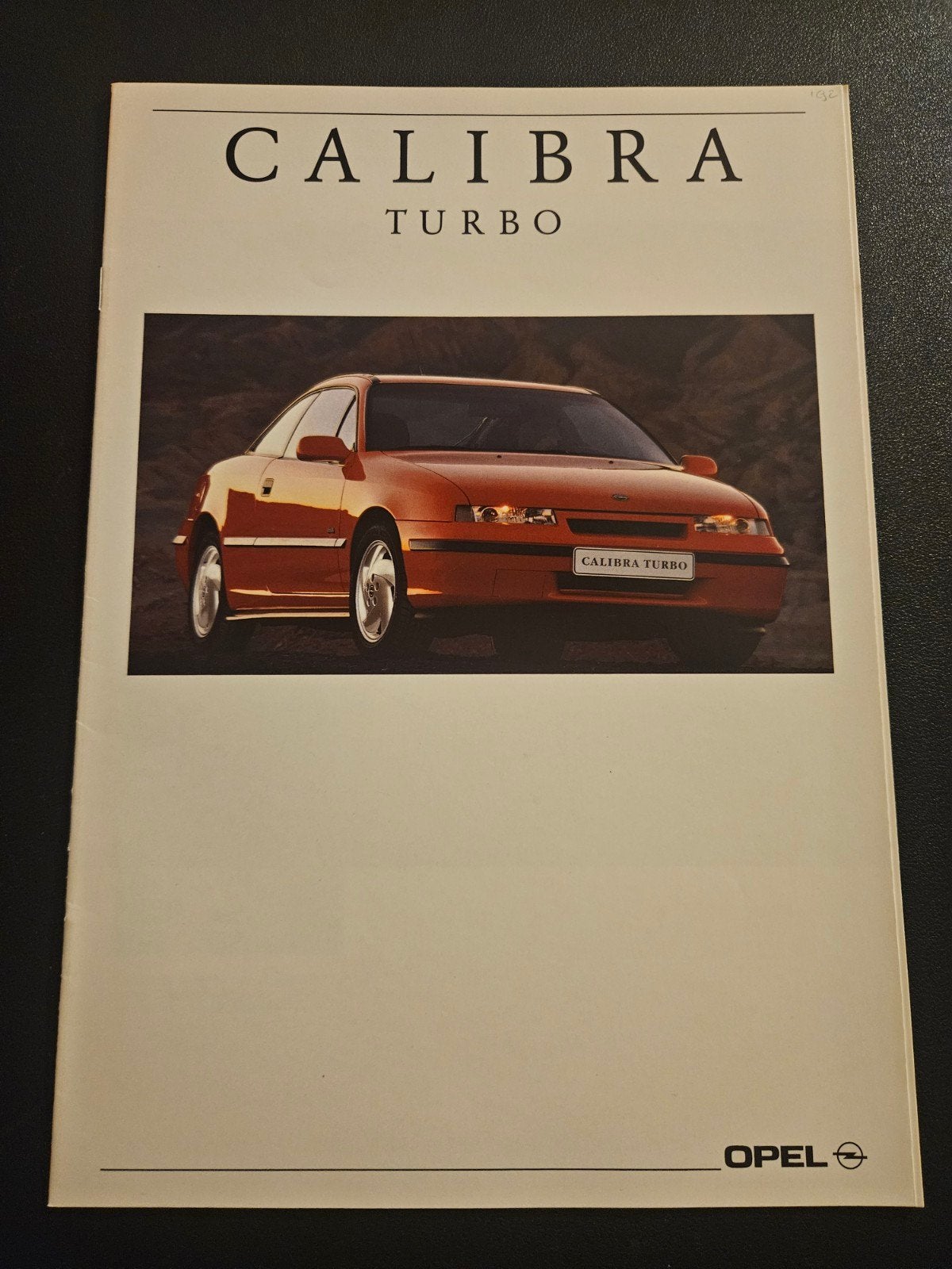 Brochure Opel Calibra Turbo 1992, Ophalen of Verzenden, Zo goed als nieuw, Opel