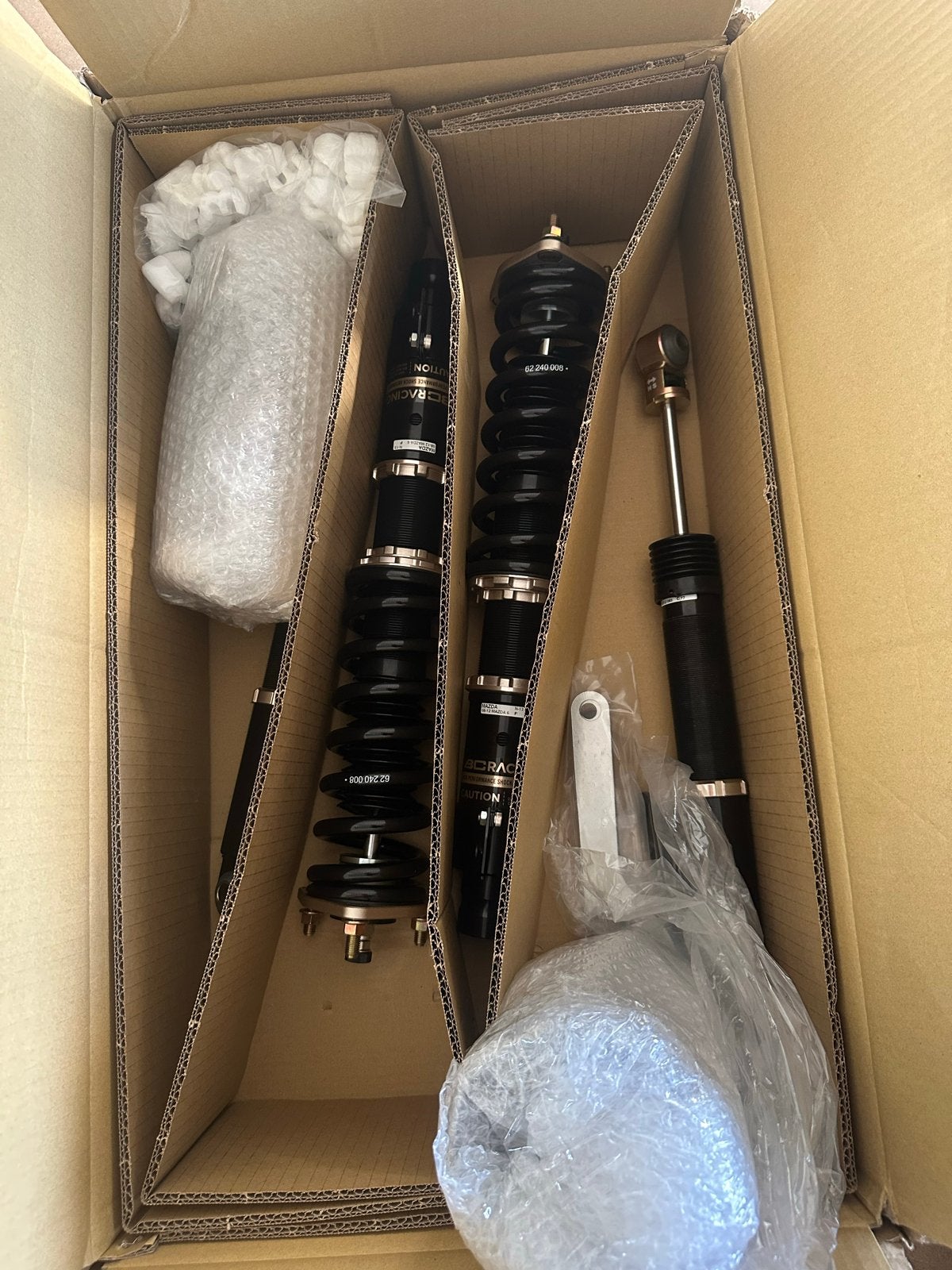 BC Racing BR Type Coilovers voor Mazda 6 (2008-2012), Auto-onderdelen, Ophanging en Onderstel, Ophalen, Nieuw, Mazda