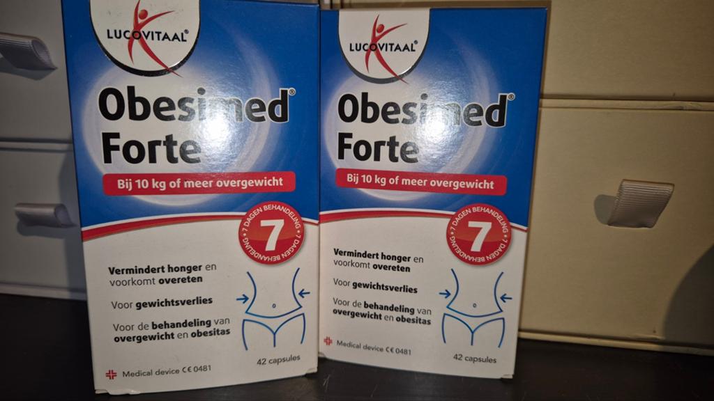 2x Obesimed Forte, Sieraden, Tassen en Uiterlijk, Uiterlijk | Dieet en Afvallen, Ophalen of Verzenden, Nieuw, Pillen