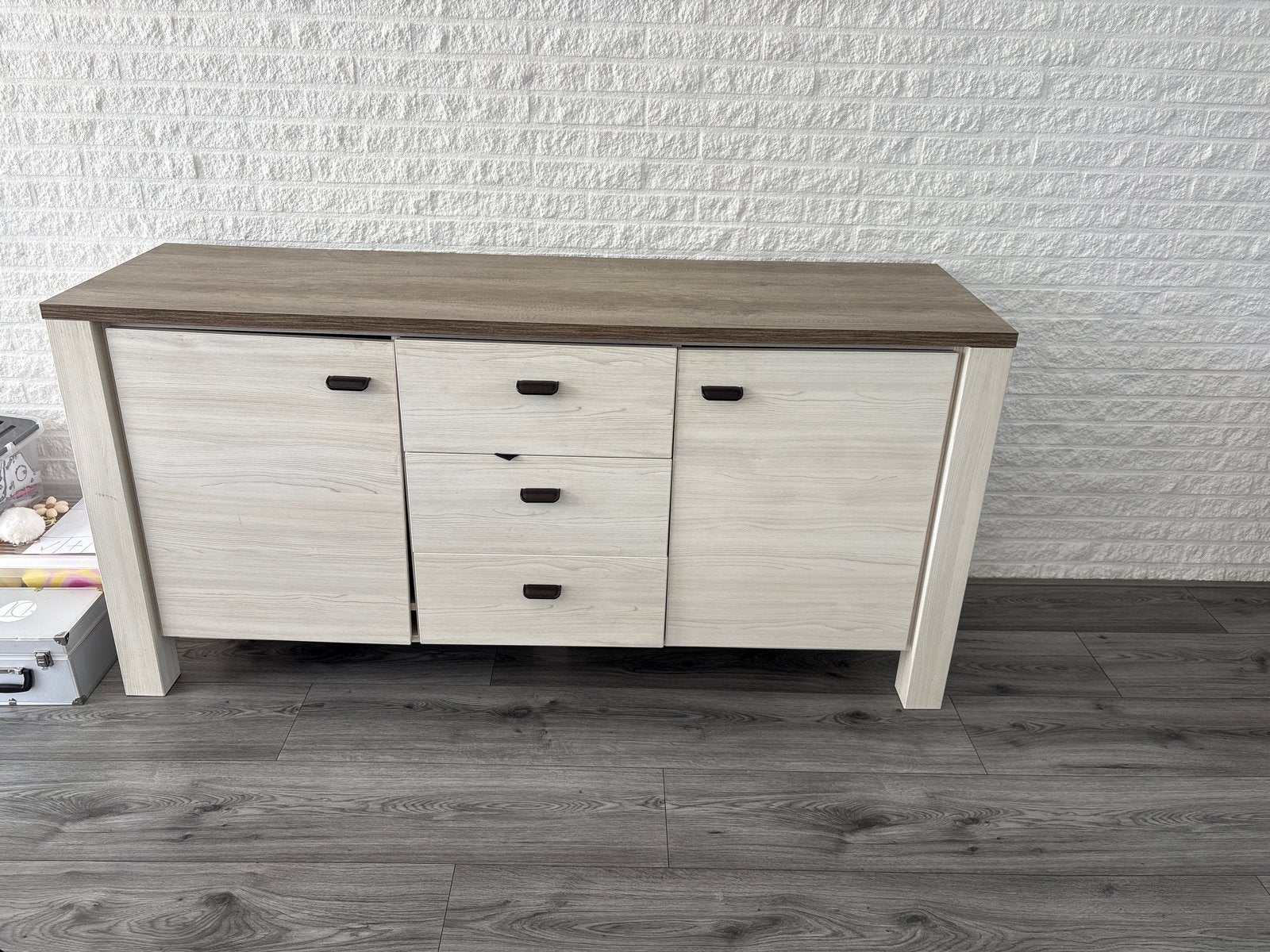 Stijlvol dressoir met lades en deuren, Ophalen, 150 tot 200 cm, Zo goed als nieuw, Met lade(s)
