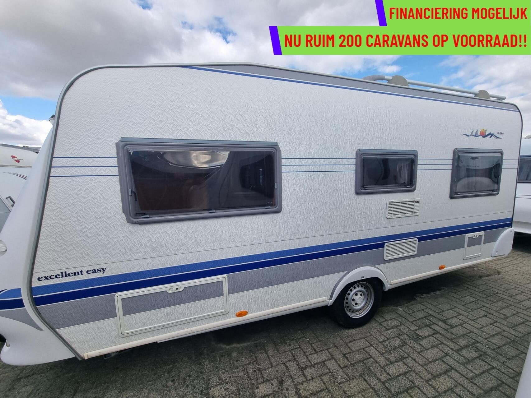 Hobby excellent easy 495 UFE VOORTENT + LUIFEL +AIRCO+DOUCHE, Rondzit, Hobby, Bedrijf, Serviceluik