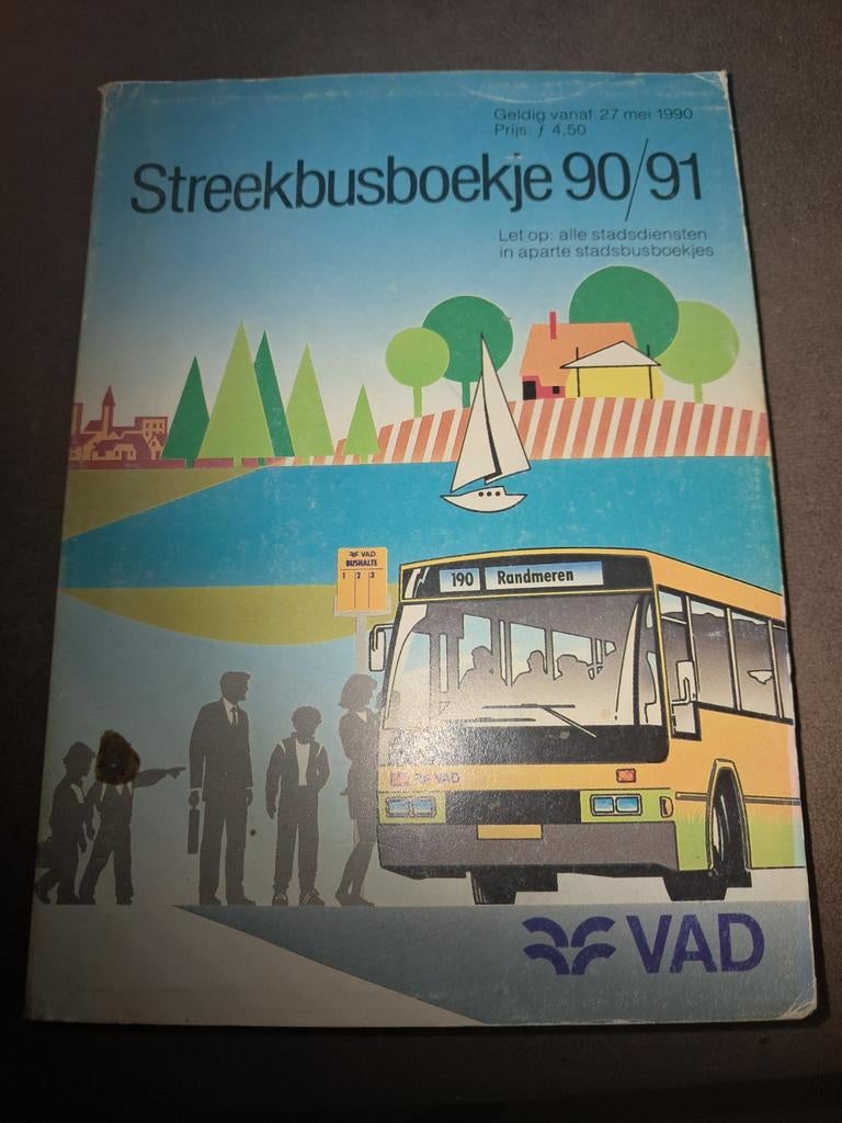 Streekbusboekje 90/91 VAD - Randmeren, Ophalen of Verzenden