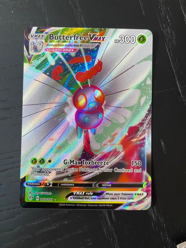 Butterfree vmax, Ophalen of Verzenden, Zo goed als nieuw